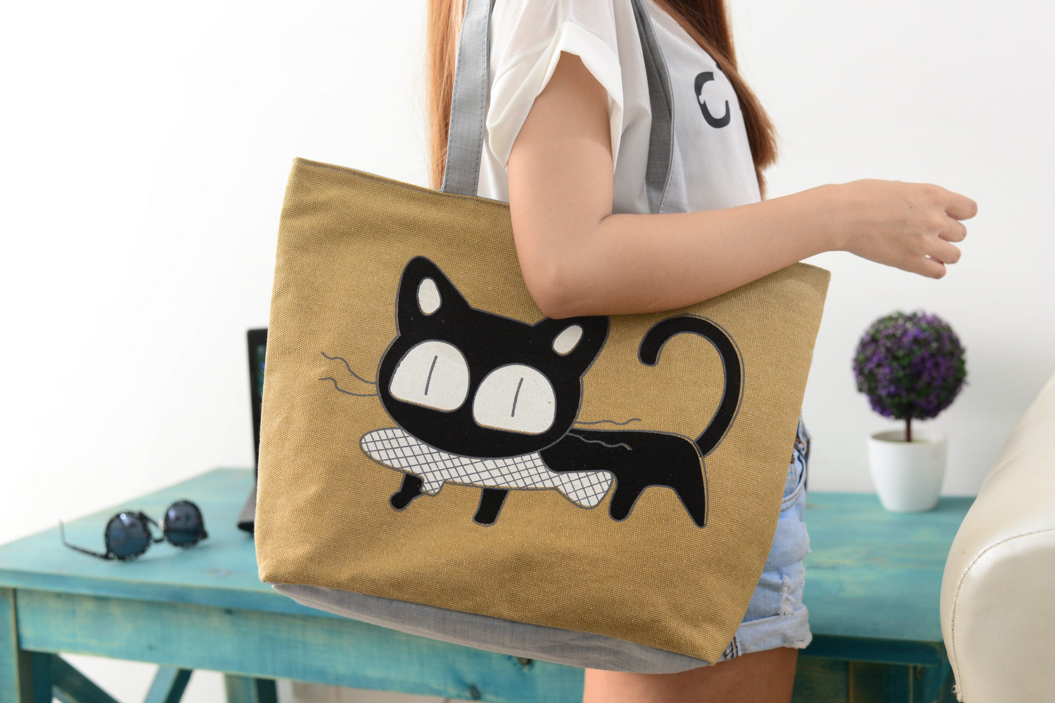 Cat Canvas Bag