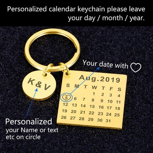 Custom Calendar Keychain
