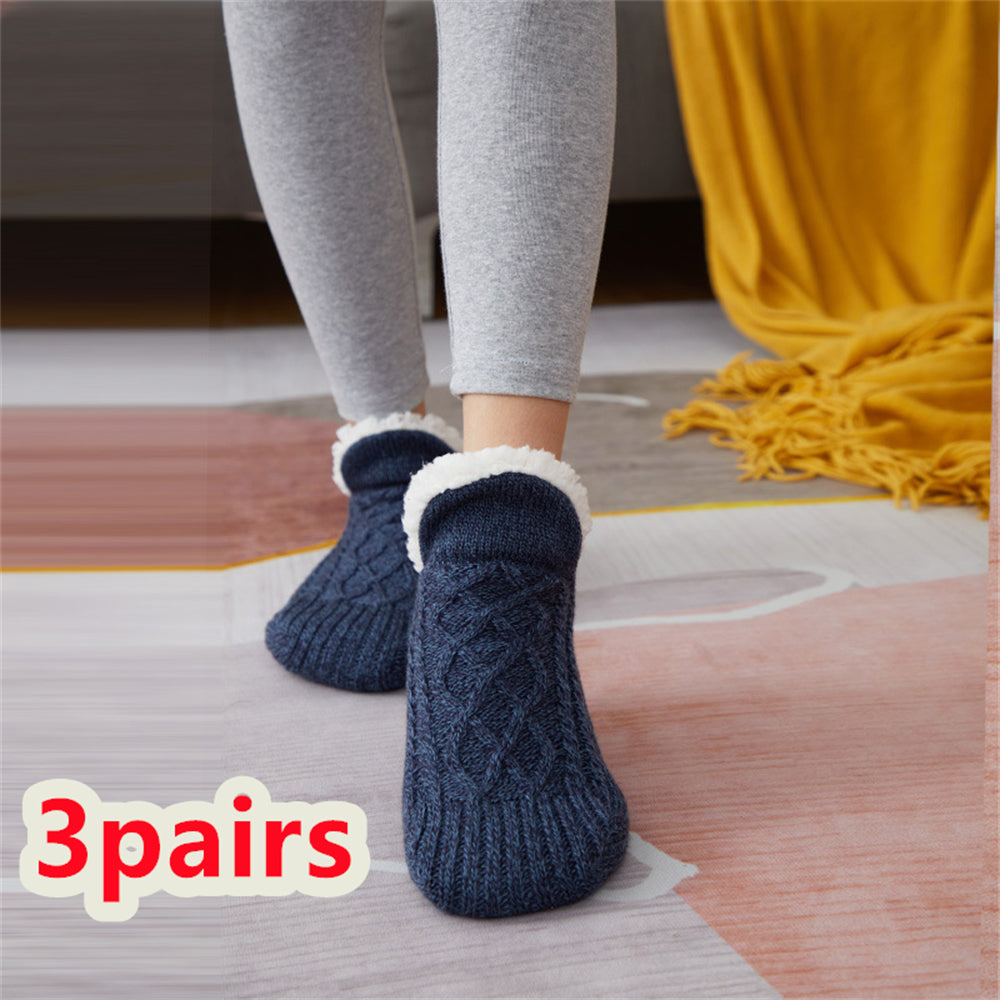 Indoor non slip thermal socks