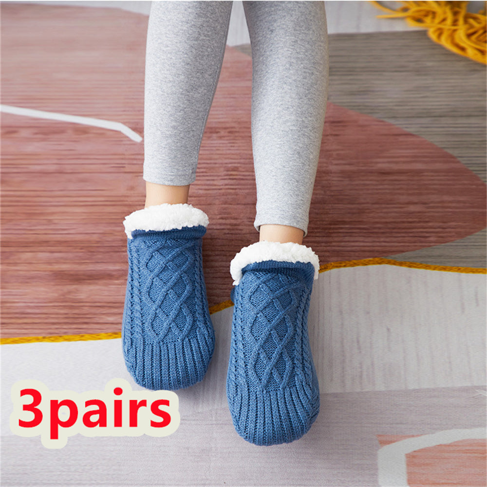 Indoor non slip thermal socks