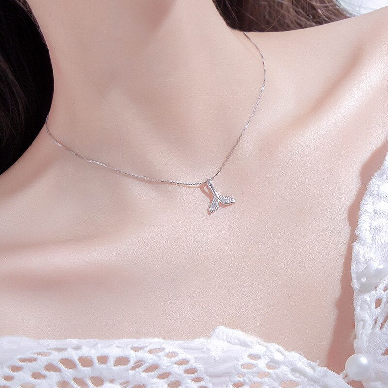 Mermaid Tail S925 Sterling Silver Necklace
